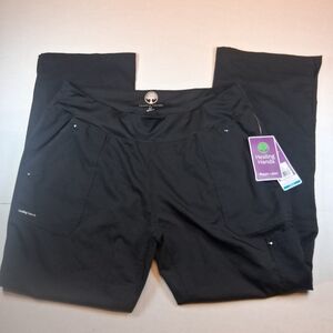 Healing Hands Yoga Knit Style Nurse Pants Size Large Petite Women